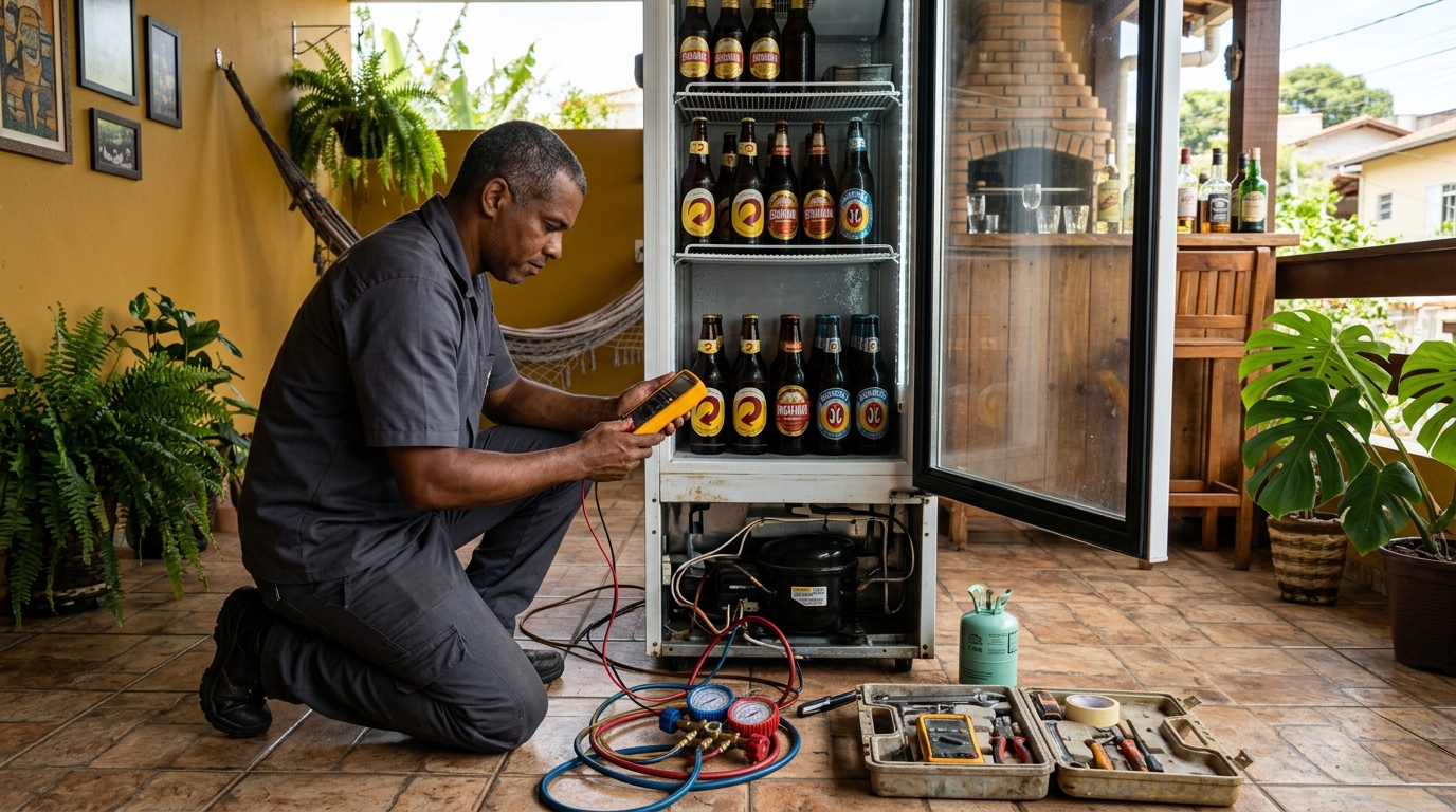 Reparo de Cervejeira Residencial em Santos‑SP